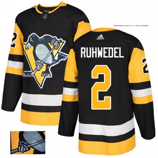 Mens Adidas Pittsburgh Penguins 2 Chad Ruhwedel Authentic Black Fashion Gold NHL Jersey Mens Adidas Pittsburgh Penguins 2 Chad Ruhwedel Authentic Black Fashion Gold NHL Jersey