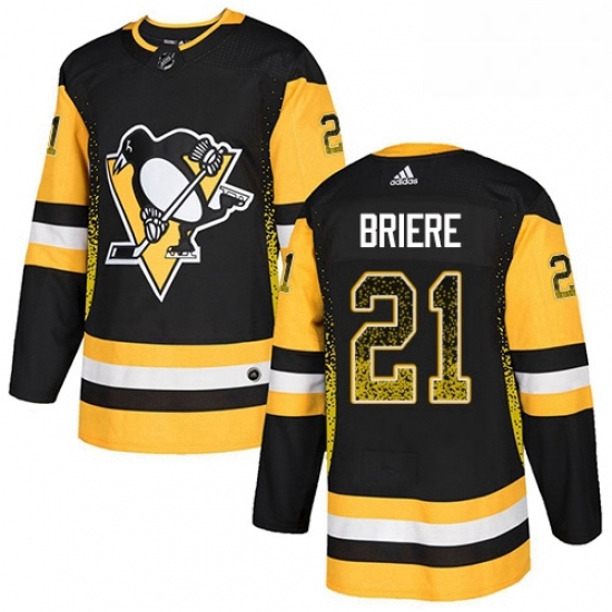 Mens Adidas Pittsburgh Penguins 21 Michel Briere Authentic Black Drift Fashion NHL Jersey Mens Adidas Pittsburgh Penguins 21 Michel Briere Authentic Black Drift Fashion NHL Jersey