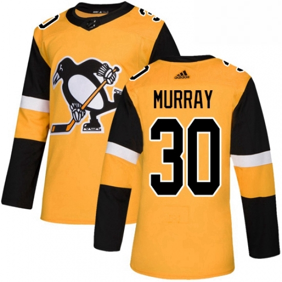 Mens Adidas Pittsburgh Penguins 30 Matt Murray Premier Gold Alternate NHL Jersey Mens Adidas Pittsburgh Penguins 30 Matt Murray Premier Gold Alternate NHL Jersey