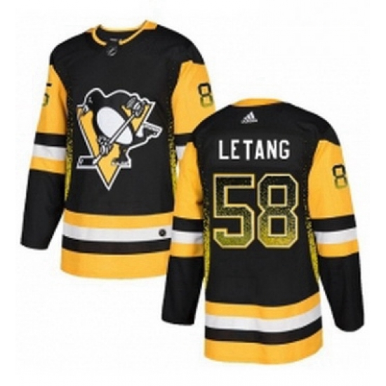 Mens Adidas Pittsburgh Penguins 58 Kris Letang Authentic Black Drift Fashion NHL Jersey Mens Adidas Pittsburgh Penguins 58 Kris Letang Authentic Black Drift Fashion NHL Jersey