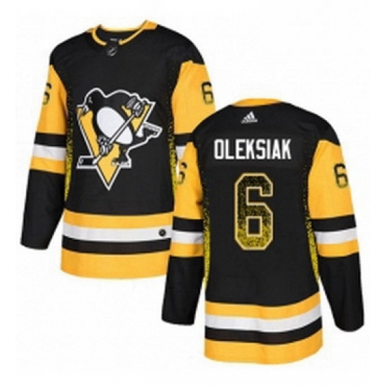 Mens Adidas Pittsburgh Penguins 6 Jamie Oleksiak Authentic Black Drift Fashion NHL Jerse Mens Adidas Pittsburgh Penguins 6 Jamie Oleksiak Authentic Black Drift Fashion NHL Jerse
