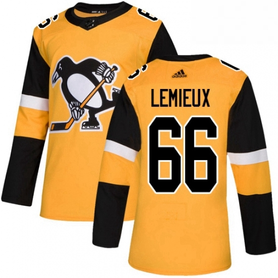 Mens Adidas Pittsburgh Penguins 66 Mario Lemieux Premier Gold Alternate NHL Jersey Mens Adidas Pittsburgh Penguins 66 Mario Lemieux Premier Gold Alternate NHL Jersey