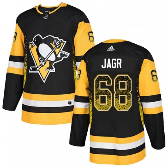 Mens Adidas Pittsburgh Penguins 68 Jaromir Jagr Authentic Black Drift Fashion NHL Jersey Mens Adidas Pittsburgh Penguins 68 Jaromir Jagr Authentic Black Drift Fashion NHL Jersey