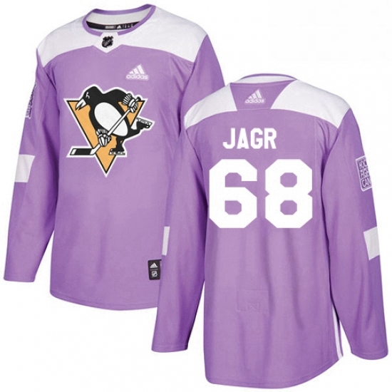Mens Adidas Pittsburgh Penguins 68 Jaromir Jagr Authentic Purple Fights Cancer Practice NHL Jersey Mens Adidas Pittsburgh Penguins 68 Jaromir Jagr Authentic Purple Fights Cancer Practice NHL Jersey