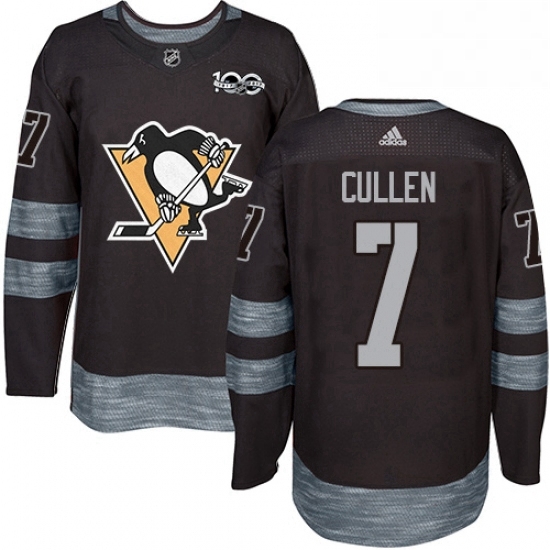 Mens Adidas Pittsburgh Penguins 7 Matt Cullen Authentic Black 1917 2017 100th Anniversary NHL Jersey Mens Adidas Pittsburgh Penguins 7 Matt Cullen Authentic Black 1917 2017 100th Anniversary NHL Jersey