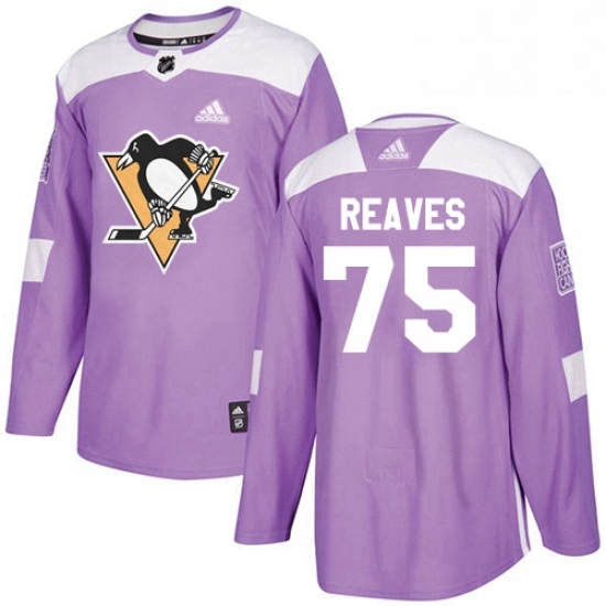 Mens Adidas Pittsburgh Penguins 75 Ryan Reaves Authentic Purple Fights Cancer Practice NHL Jersey Mens Adidas Pittsburgh Penguins 75 Ryan Reaves Authentic Purple Fights Cancer Practice NHL Jersey