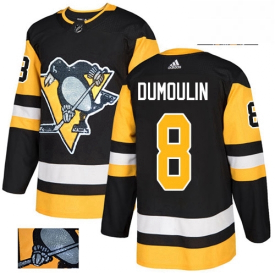 Mens Adidas Pittsburgh Penguins 8 Brian Dumoulin Authentic Black Fashion Gold NHL Jersey Mens Adidas Pittsburgh Penguins 8 Brian Dumoulin Authentic Black Fashion Gold NHL Jersey