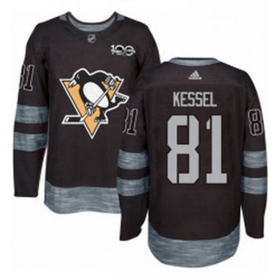 Mens Adidas Pittsburgh Penguins 81 Phil Kessel Authentic Black 1917 2017 100th Anniversary NHL Jersey Mens Adidas Pittsburgh Penguins 81 Phil Kessel Authentic Black 1917 2017 100th Anniversary NHL Jersey