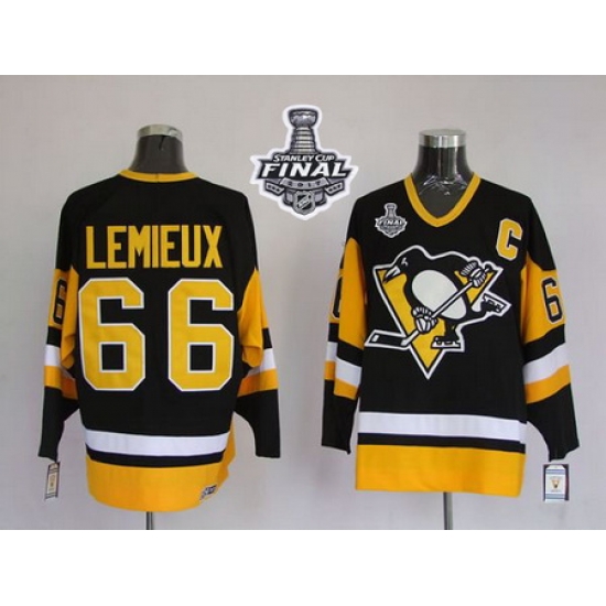 Mitchell 26Ness Penguins #66 Mario Lemieux Black 2017 Stanley Cup Final Patch Stitched NHL Jersey Mitchell 26Ness Penguins #66 Mario Lemieux Black 2017 Stanley Cup Final Patch Stitched NHL Jersey