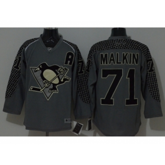 NHL Pittsburgh Penguins #71 Evgeni Malkin Charcoal Cross Check Fashion jerseys NHL Pittsburgh Penguins #71 Evgeni Malkin Charcoal Cross Check Fashion jerseys