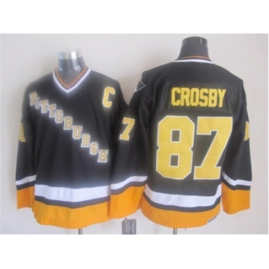 NHL Pittsburgh Penguins #87 Sidney Crosby black-yellow jerseys NHL Pittsburgh Penguins #87 Sidney Crosby black-yellow jerseys