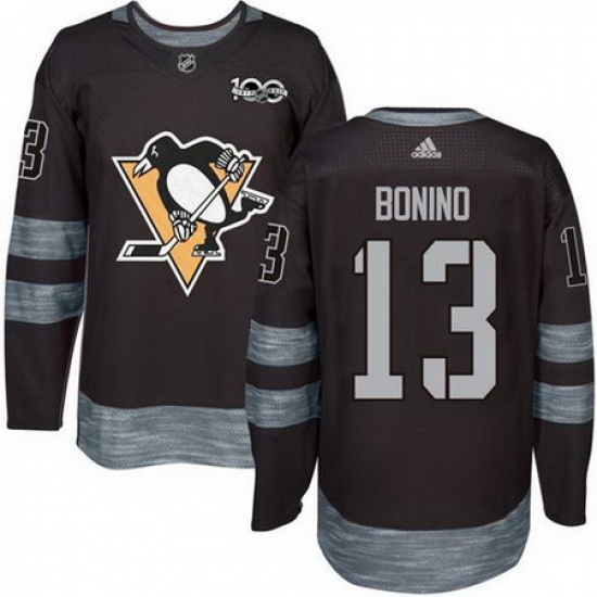 Penguins #13 Nick Bonino Black 1917 2017 100th Anniversary Stitched NHL Jersey Penguins #13 Nick Bonino Black 1917 2017 100th Anniversary Stitched NHL Jersey