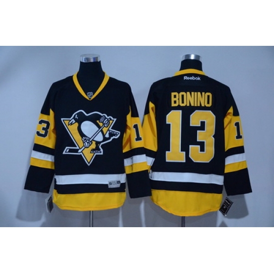 Penguins 13 Nick Bonino Black Reebok Jersey Penguins 13 Nick Bonino Black Reebok Jersey
