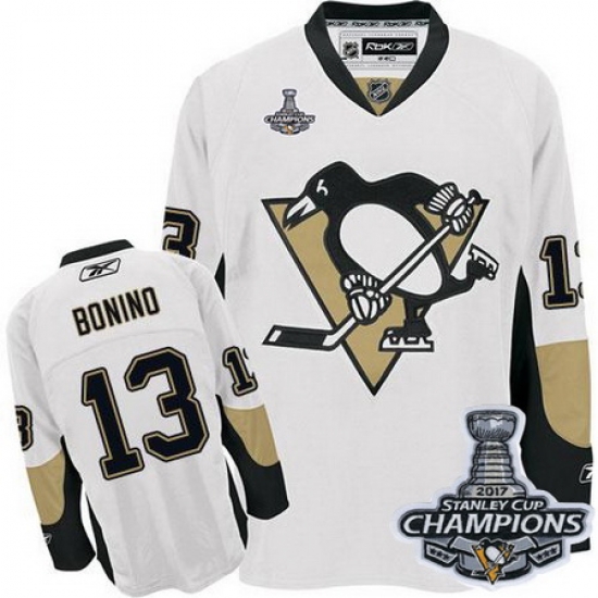 Penguins #13 Nick Bonino White 2017 Stanley Cup Finals Champions Stitched NHL Jersey Penguins #13 Nick Bonino White 2017 Stanley Cup Finals Champions Stitched NHL Jersey
