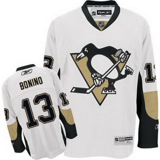 Penguins #13 Nick Bonino White Stitched NHL Jersey Penguins #13 Nick Bonino White Stitched NHL Jersey