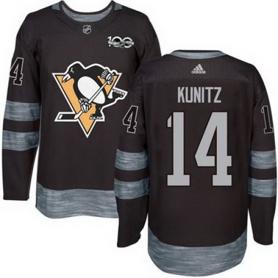 Penguins #14 Chris Kunitz Black 1917 2017 100th Anniversary Stitched NHL Jersey Penguins #14 Chris Kunitz Black 1917 2017 100th Anniversary Stitched NHL Jersey