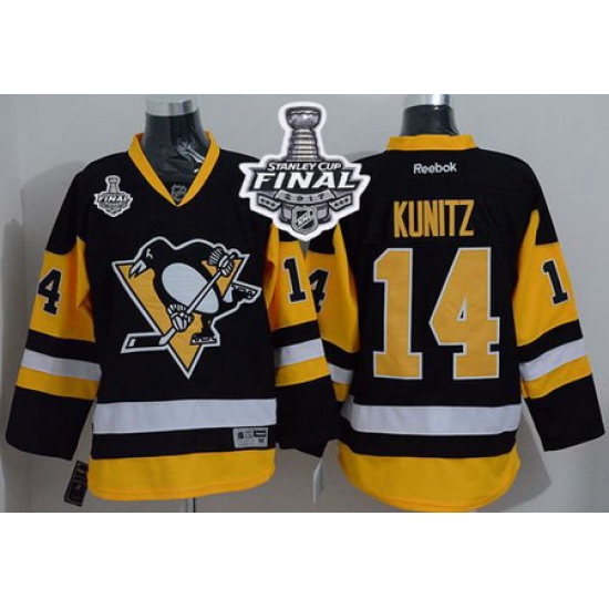 Penguins #14 Chris Kunitz Black Alternate 2017 Stanley Cup Final Patch Stitched NHL Jersey Penguins #14 Chris Kunitz Black Alternate 2017 Stanley Cup Final Patch Stitched NHL Jersey