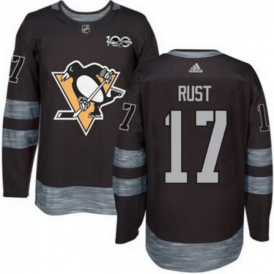 Penguins #17 Bryan Rust Black 1917 2017 100th Anniversary Stitched NHL Jersey Penguins #17 Bryan Rust Black 1917 2017 100th Anniversary Stitched NHL Jersey