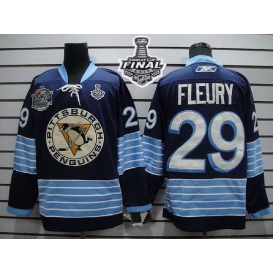 Penguins #29 Andre Fleury Dark Blue 2011 Winter Classic Vintage 2017 Stanley Cup Final Patch Stitched NHL Jersey Penguins #29 Andre Fleury Dark Blue 2011 Winter Classic Vintage 2017 Stanley Cup Final Patch Stitched NHL Jersey