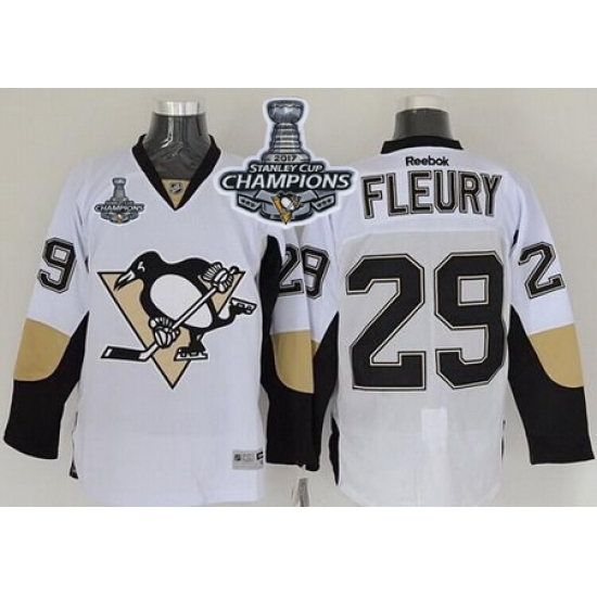 Penguins #29 Andre Fleury White 2017 Stanley Cup Finals Champions Stitched NHL Jersey Penguins #29 Andre Fleury White 2017 Stanley Cup Finals Champions Stitched NHL Jersey
