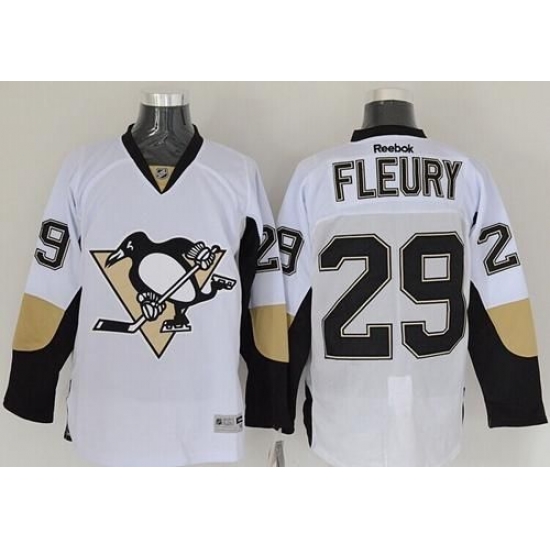 Penguins #29 Andre Fleury White Stitched NHL Jersey Penguins #29 Andre Fleury White Stitched NHL Jersey