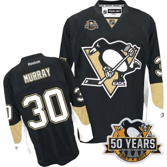 Penguins #30 Matt Murray Black Home 50th Anniversary Stitched NHL Jersey Penguins #30 Matt Murray Black Home 50th Anniversary Stitched NHL Jersey