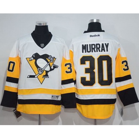 Penguins #30 Matt Murray White New Away Stitched NHL Jersey Penguins #30 Matt Murray White New Away Stitched NHL Jersey