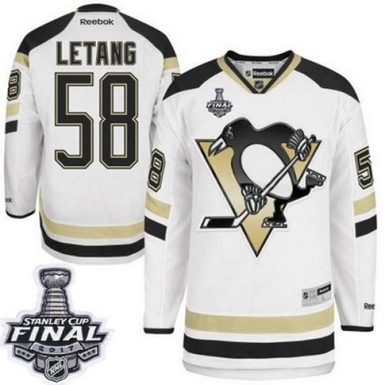Penguins #58 Kris Letang White 2014 Stadium Series 2017 Stanley Cup Final Patch Stitched NHL Jersey Penguins #58 Kris Letang White 2014 Stadium Series 2017 Stanley Cup Final Patch Stitched NHL Jersey