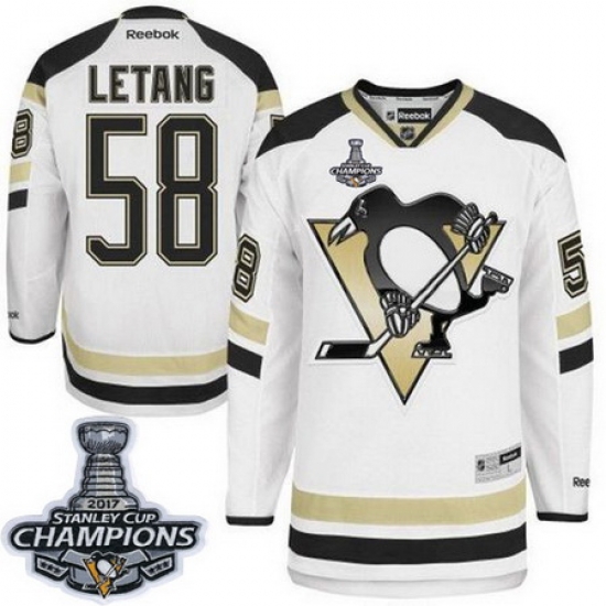 Penguins #58 Kris Letang White 2014 Stadium Series 2017 Stanley Cup Finals Champions Stitched NHL Jersey Penguins #58 Kris Letang White 2014 Stadium Series 2017 Stanley Cup Finals Champions Stitched NHL Jersey
