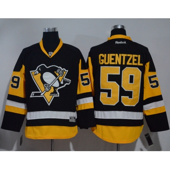 Penguins #59 Jake Guentzel Black Alternate Stitched NHL Jersey Penguins #59 Jake Guentzel Black Alternate Stitched NHL Jersey