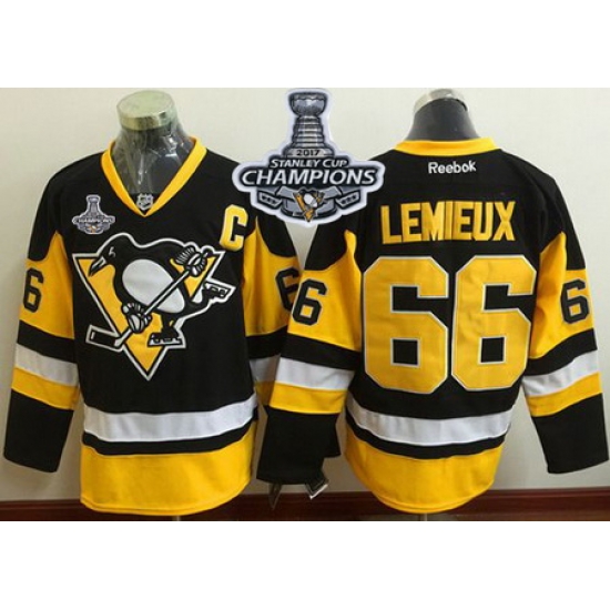 Penguins #66 Mario Lemieux Black Alternate 2017 Stanley Cup Finals Champions Stitched NHL Jersey Penguins #66 Mario Lemieux Black Alternate 2017 Stanley Cup Finals Champions Stitched NHL Jersey
