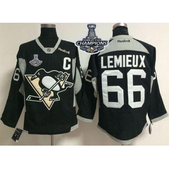 Penguins #66 Mario Lemieux Black Practice 2017 Stanley Cup Finals Champions Stitched NHL Jersey Penguins #66 Mario Lemieux Black Practice 2017 Stanley Cup Finals Champions Stitched NHL Jersey