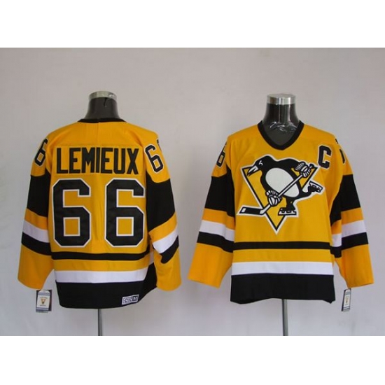Penguins #66 Mario Lemieux Stitched Yellow Mitchell 26Ness NHL Jersey Penguins #66 Mario Lemieux Stitched Yellow Mitchell 26Ness NHL Jersey