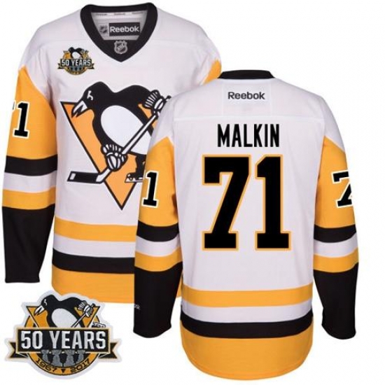 Penguins #71 Evgeni Malkin White Black CCM Throwback 50th Anniversary Stitched NHL Jersey Penguins #71 Evgeni Malkin White Black CCM Throwback 50th Anniversary Stitched NHL Jersey