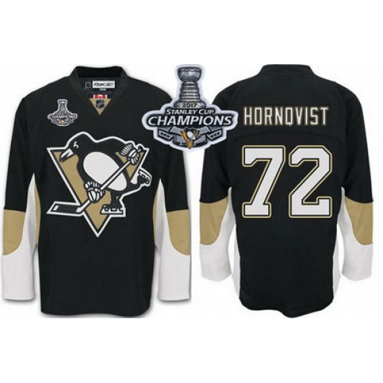 Penguins #72 Patric Hornqvist Black Home 2017 Stanley Cup Finals Champions Stitched NHL Jersey Penguins #72 Patric Hornqvist Black Home 2017 Stanley Cup Finals Champions Stitched NHL Jersey
