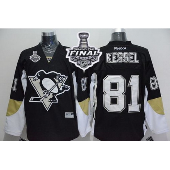 Penguins #81 Phil Kessel Black Home 2017 Stanley Cup Final Patch Stitched NHL Jersey Penguins #81 Phil Kessel Black Home 2017 Stanley Cup Final Patch Stitched NHL Jersey