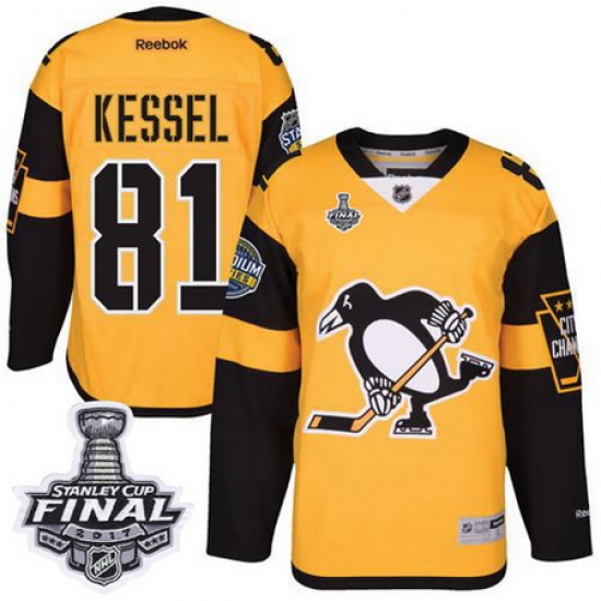 Penguins #81 Phil Kessel Gold 2017 Stadium Series Stanley Cup Final Patch Stitched NHL Jersey Penguins #81 Phil Kessel Gold 2017 Stadium Series Stanley Cup Final Patch Stitched NHL Jersey