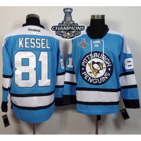 Penguins #81 Phil Kessel Light Blue Alternate 2017 Stanley Cup Finals Champions Stitched NHL Jersey Penguins #81 Phil Kessel Light Blue Alternate 2017 Stanley Cup Finals Champions Stitched NHL Jersey
