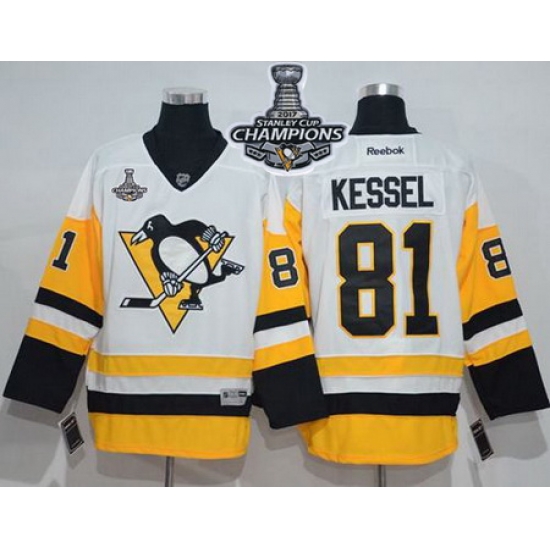 Penguins #81 Phil Kessel White New Away 2017 Stanley Cup Finals Champions Stitched NHL Jersey Penguins #81 Phil Kessel White New Away 2017 Stanley Cup Finals Champions Stitched NHL Jersey