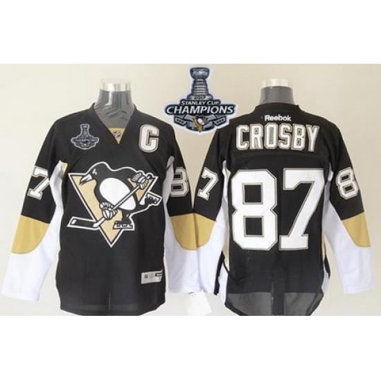 Penguins #87 Sidney Crosby Black 2017 Stanley Cup Finals Champions Stitched NHL Jersey Penguins #87 Sidney Crosby Black 2017 Stanley Cup Finals Champions Stitched NHL Jersey
