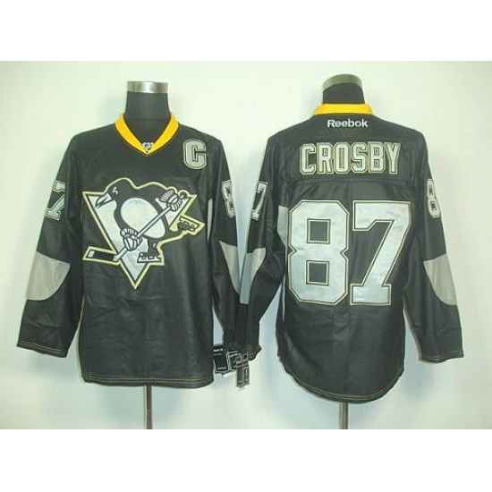 Penguins #87 Sidney Crosby Black Ice Stitched NHL Jersey Penguins #87 Sidney Crosby Black Ice Stitched NHL Jersey
