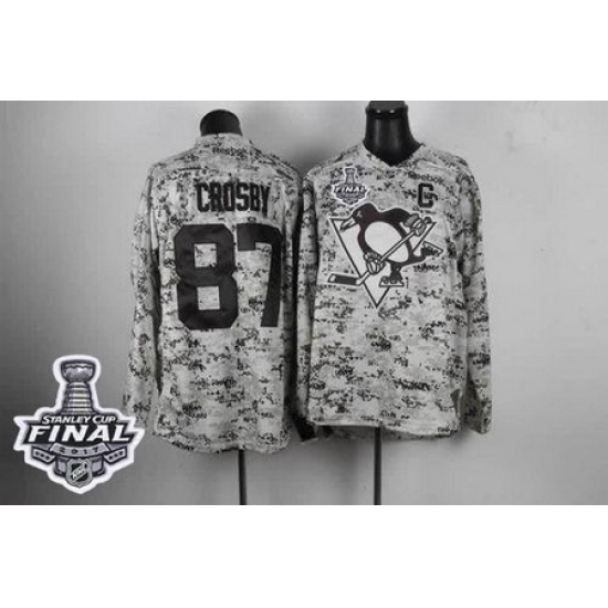 Penguins #87 Sidney Crosby Camo 2017 Stanley Cup Final Patch Stitched NHL Jersey Penguins #87 Sidney Crosby Camo 2017 Stanley Cup Final Patch Stitched NHL Jersey