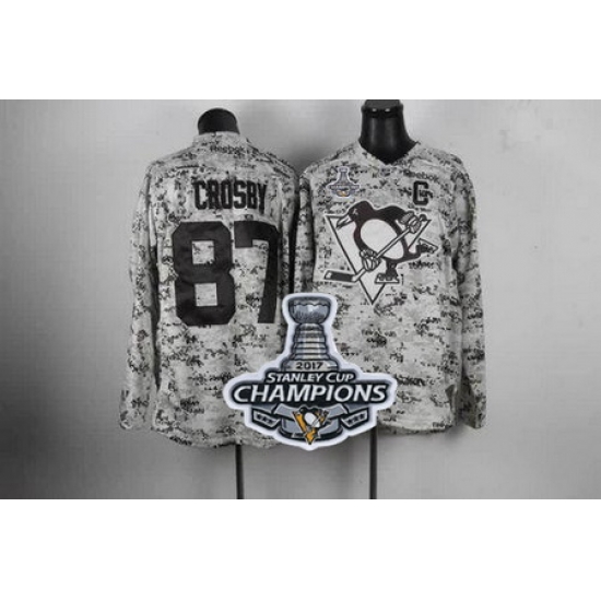 Penguins #87 Sidney Crosby Camo 2017 Stanley Cup Finals Champions Stitched NHL Jersey Penguins #87 Sidney Crosby Camo 2017 Stanley Cup Finals Champions Stitched NHL Jersey