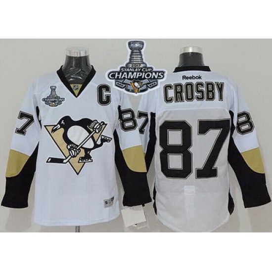 Penguins #87 Sidney Crosby White 2017 Stanley Cup Finals Champions Stitched NHL Jersey Penguins #87 Sidney Crosby White 2017 Stanley Cup Finals Champions Stitched NHL Jersey