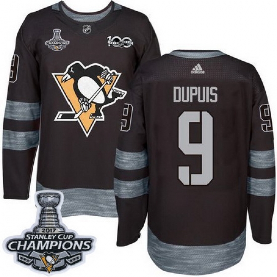 Penguins #9 Pascal Dupuis Black 1917 2017 100th Anniversary Stanley Cup Finals Champions Stitched NHL Jersey Penguins #9 Pascal Dupuis Black 1917 2017 100th Anniversary Stanley Cup Finals Champions Stitched NHL Jersey