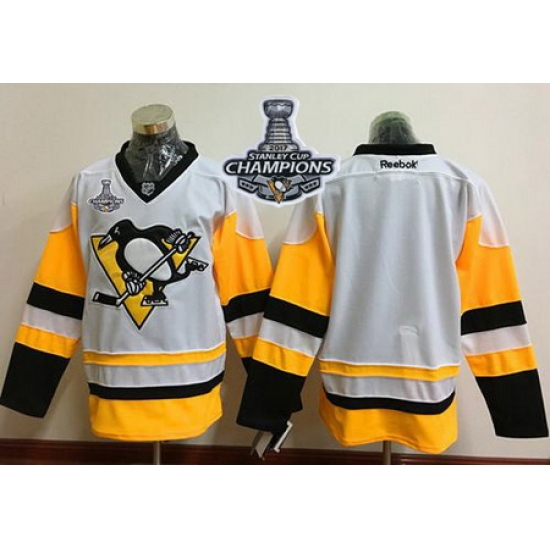 Penguins Blank White New Away 2017 Stanley Cup Finals Champions Stitched NHL Jersey Penguins Blank White New Away 2017 Stanley Cup Finals Champions Stitched NHL Jersey