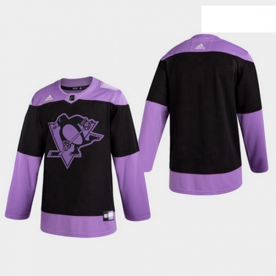 Penguins Hockey Fights Cancer Practice Black Jersey Penguins Hockey Fights Cancer Practice Black Jersey