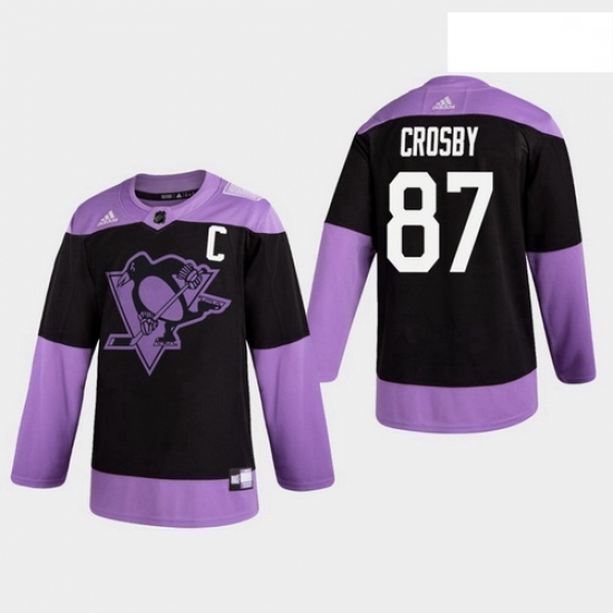 Penguins Sidney 87 Crosby Black Practice Fights Cancer Jersey Penguins Sidney 87 Crosby Black Practice Fights Cancer Jersey