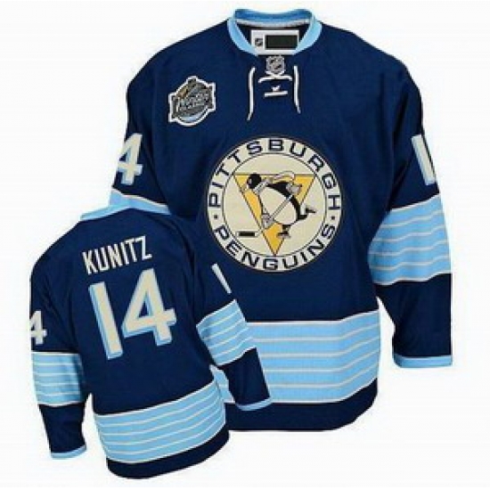 Pittsburgh Penguins 14 Kunitz Navy Blue 2011 Winter Classic Jersey Pittsburgh Penguins 14 Kunitz Navy Blue 2011 Winter Classic Jersey