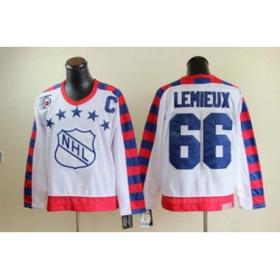 Pittsburgh Penguins #66 Mario Lemieux all star 75th Anniversary white CCM Jersey Pittsburgh Penguins #66 Mario Lemieux all star 75th Anniversary white CCM Jersey